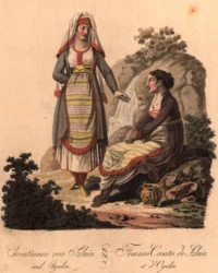 Hrvatski državni arhiv, HR-HDA-903. Inv.br. 1041. Prikaz mladih Hrvatica iz Slunja i Ogulina