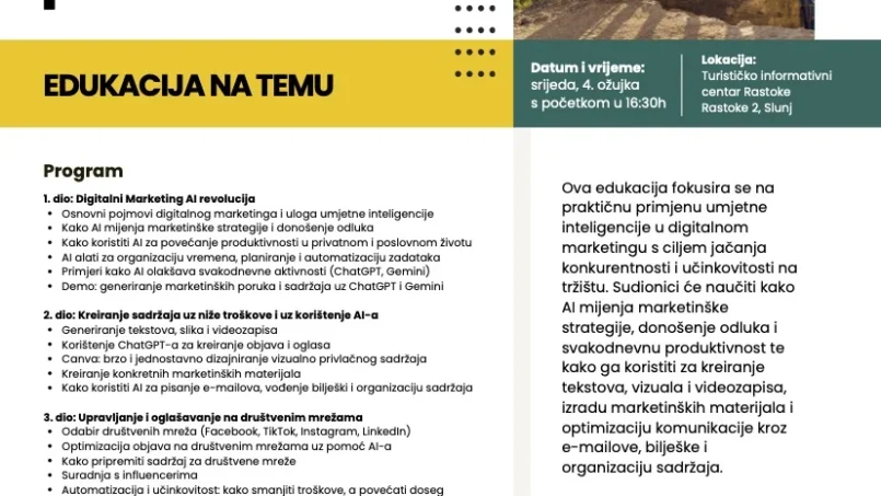 Edukacija: Digitalni marketing uz pomoć AI-a