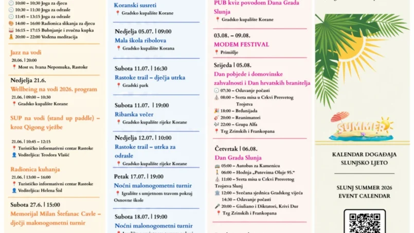 Slunjsko ljeto 2026. godine