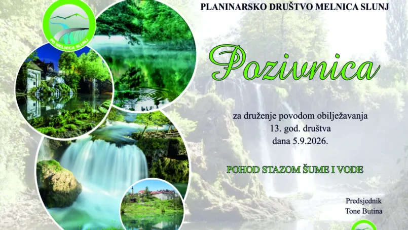 POHOD STAZOM ŠUME I VODE